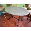 Image 2 : Oval Carrara Marble Table w/ Bruni 2 x 2 Table Base  48" x 30" x 30"H