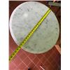Image 6 : Carrara Marble Table w/ Bruni 3 Table Base 23.5" Dia, 30"H