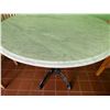 Image 3 : Carrara Marble Table w/ Bruni 4 Table Base 36" Dia, 30"H