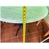 Image 7 : Carrara Marble Table w/ Bruni 4 Table Base 36" Dia, 30"H