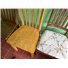 Image 4 : Qty 3 Wooden Chairs w/ Slatted Backs, Misc Sizes