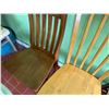 Image 6 : Qty 3 Wooden Chairs w/ Slatted Backs, Misc Sizes