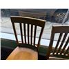 Image 2 : Qty 2 Wooden Chairs w/ Slatted Backs 17" x 37"H