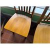 Image 3 : Qty 2 Wooden Chairs w/ Slatted Backs 17" x 37"H
