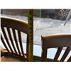 Image 7 : Qty 2 Wooden Chairs w/ Slatted Backs 17" x 37"H