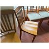 Image 4 : Qty 2 Wooden Chairs w/ Slatted Backs 17" x 37"H
