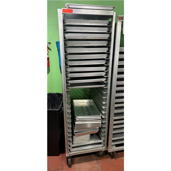 Rolling Commercial Sheet Pan Rack 18"W (pans not included)