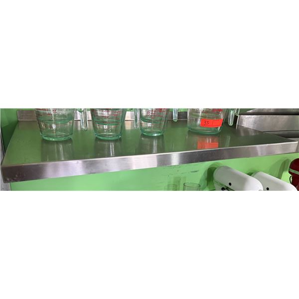 Metal Wall Mount Shelf 36" x 18" (contents not included)