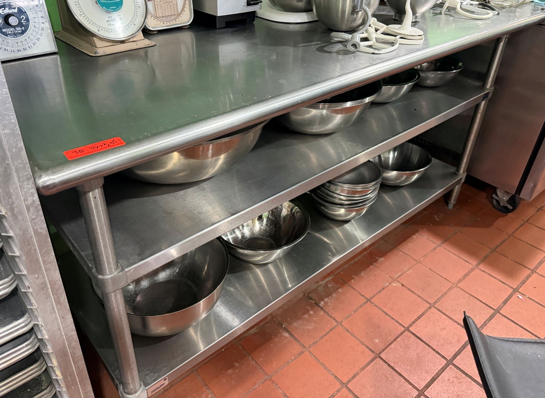 Tbco Kitchen Advance Tabco Kitchen Work Table w/ 2 Undershelves 72