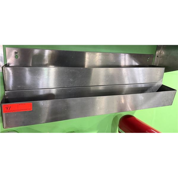 Metal Double-Tier Bar Speed Rail 32"L