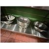 Image 5 : Multiple Metal Mixing Bowls, Misc Sizes (shelf not included)