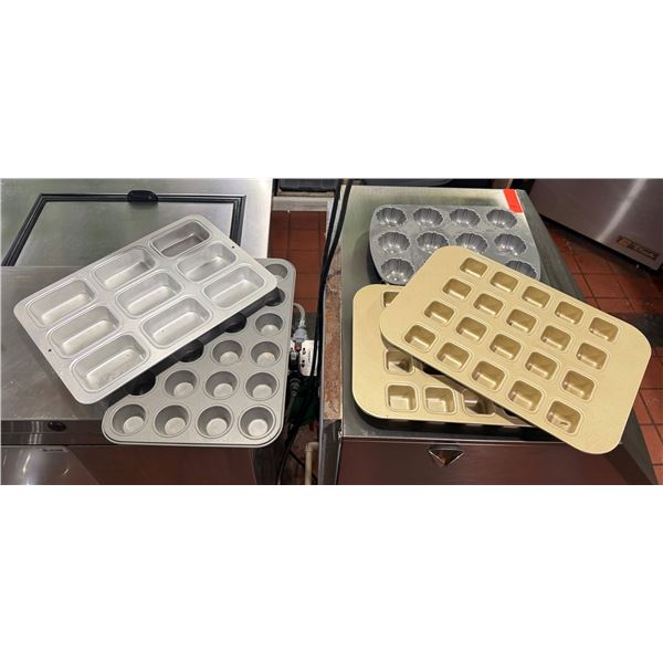 Multiple Baking Pans, Misc Shapes: Brownie Bites, Mini Loaf, Muffin, etc