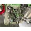 Image 3 : Mixing Bowl w/ Handle, Stock Pot & Multiple Ladles & Hooks, Misc Sizes
