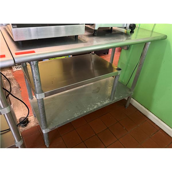 Advance Tabco US-24-30 Kitchen Work Table w/ 2 Undershelves 48" x 24" x 36"H