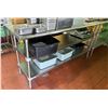 Image 1 : Advance Tabco Kitchen Work Table w/ 2 Undershelves 72" x 23" x 36"H (contents not included)