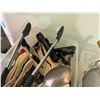 Image 5 : Qty 2 Bins Multiple Kitchen Utensils: Whisks, Strainers, Spatulas, Tongs, Spoons, etc