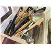 Image 6 : Qty 2 Bins Multiple Kitchen Utensils: Whisks, Strainers, Spatulas, Tongs, Spoons, etc