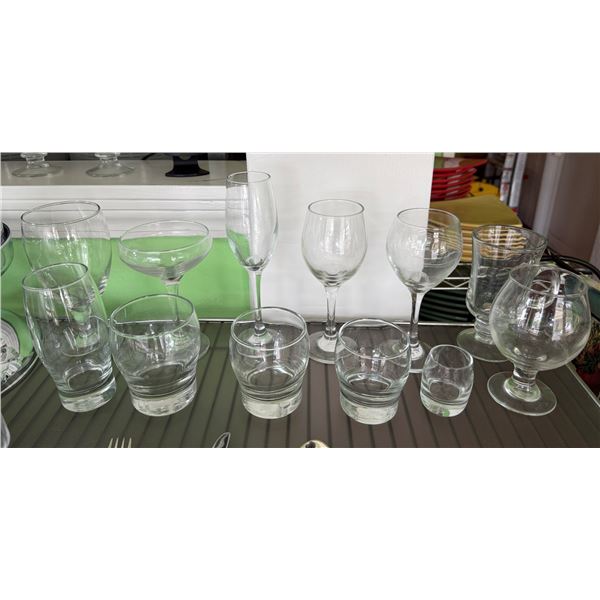 Multiple Libby Glassware: Wine Goblets, Champagne Glasses, Tea Glasses, Snifters, etc Misc Sizes