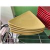 Image 2 : Multiple CAC China Triangular Plates, Misc Colors & Sizes