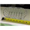 Image 2 : Qty 14 Oblong Metal Wire Bread Baskets 8"L