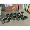 Image 2 : Qty 11 Metal Cream Pitchers, 7 Salt & Pepper Grinders, Glass Condiment Containers, etc Misc Sizes