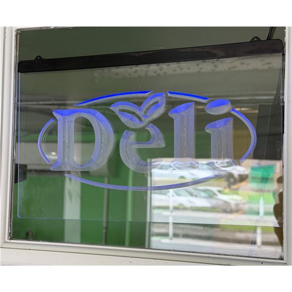 Deli Sign w/ Ceiling Mount