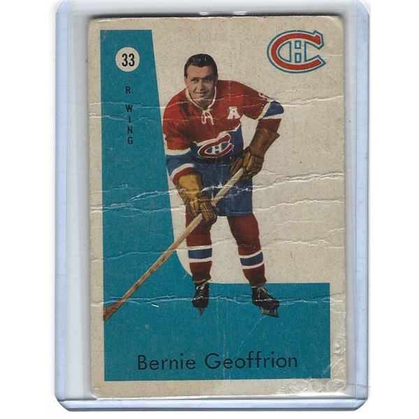 Bernie Geoffrion 1959-60 Parkhurst Hockey Card #33