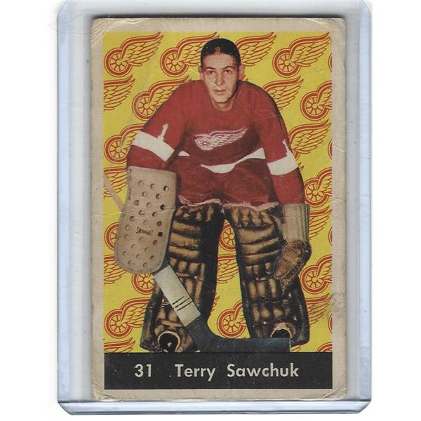 Terry Sawchuk 1961-62 Parkhurst Hockey card #31