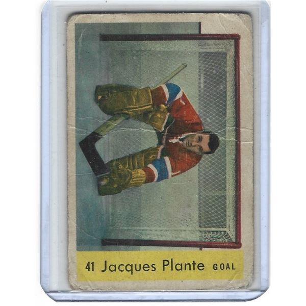 Jacques Plante 1959-60 Parkhurst Hockey Card #41