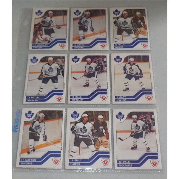 Lot of 9 1983-84 Vachon NHL Hockey cards
