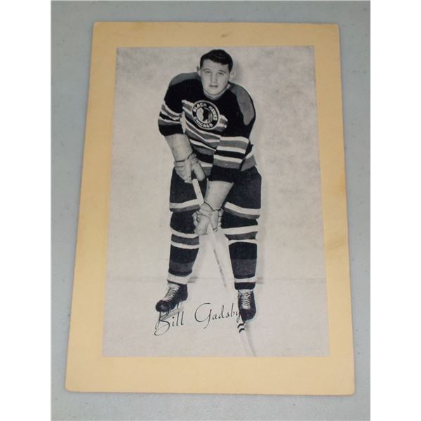 1944-64 Bee Hive Hockey Photos Group 2 NNO Bill Gadsby