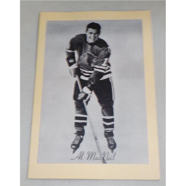 1944-64 Bee Hive Hockey Photos Group 2 NNO Al MacNeil - Name overlaps stick only