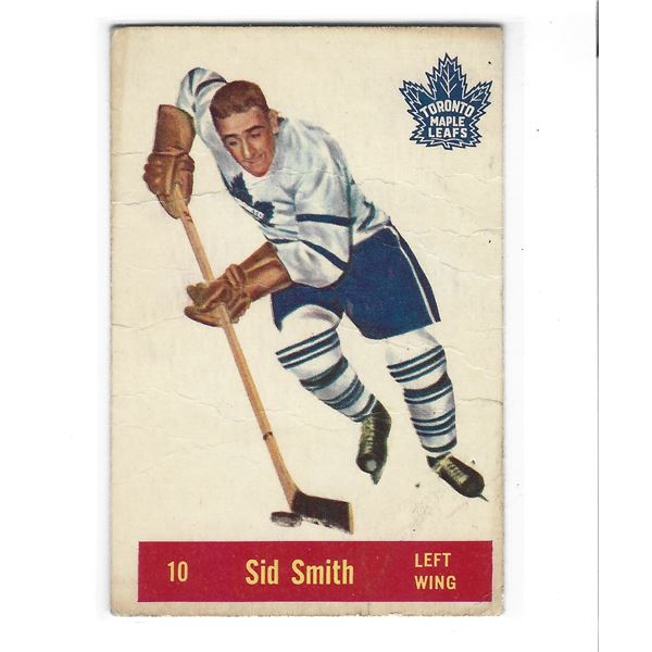 Sid Smith 1957-58 Parkhurst Hockey card #T10