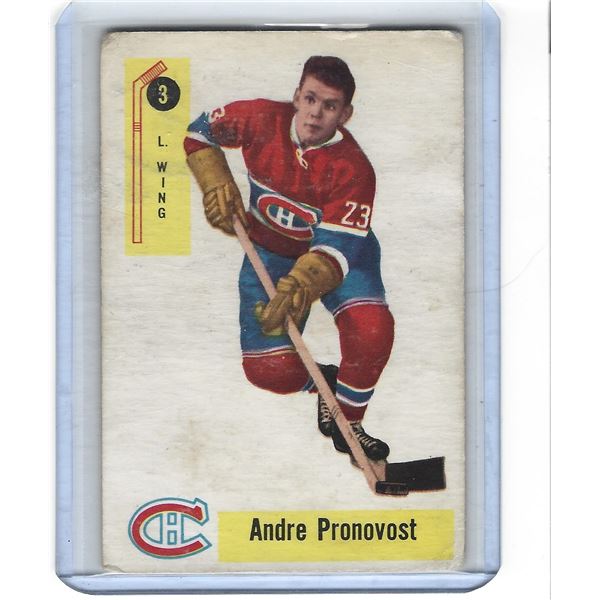 Andre Pronovost 1958-59 Parkhurst Hockey card #3