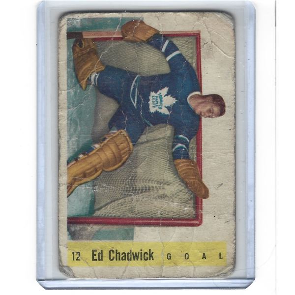 Ed Chadwick 1958-59 Parkhurst Hockey card #12