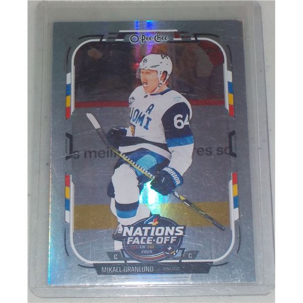 Mikhail Granlund 2025-26 O-Pee-Chee 4 Nations card #504 Rainbow Foil #d 325/350