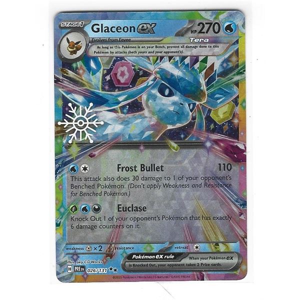 Pokemon Glaceon ex Holiday Calendar Holo Promo 026/131