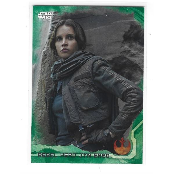 Star Wars Rogue One Felicity Jones - Jyn Erso card #46 Green parallel