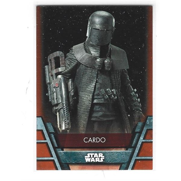 2020 Topps Star Wars Holocron card FO-14 Cardo Orange #d 77/99