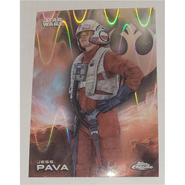 2025 Topps Chrome Star Wars RayWave Refractor card #126 Jess Pava