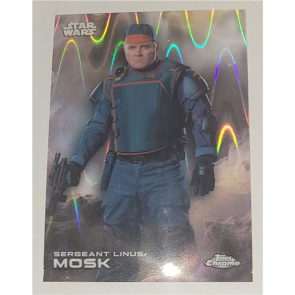 2025 Topps Chrome Star Wars RayWave Refractor card #164 Sergeant Linus Mosk