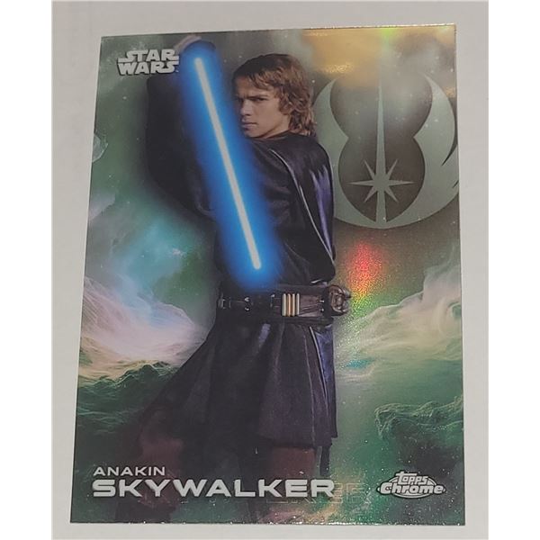 2025 Topps Chrome Star Wars Rainbow Refractor card #3 Anakin Skywalker