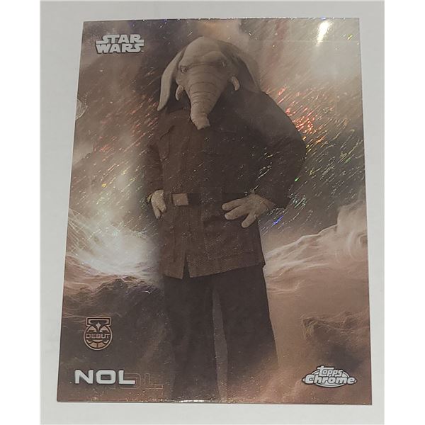 2025 Topps Chrome Star Wars Black & White Shimmer Refractor card #96 NOL