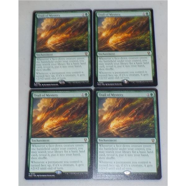 Lot of 4 Magic The Gathering Trail of Mystery Rare cards R 0192