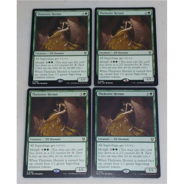 Lot of 4 Magic The Gathering Thelonite Hermit Rare cards R 0188