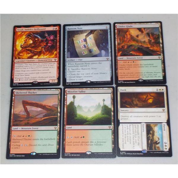 Lot of 6 Magic The Gathering Rare cards