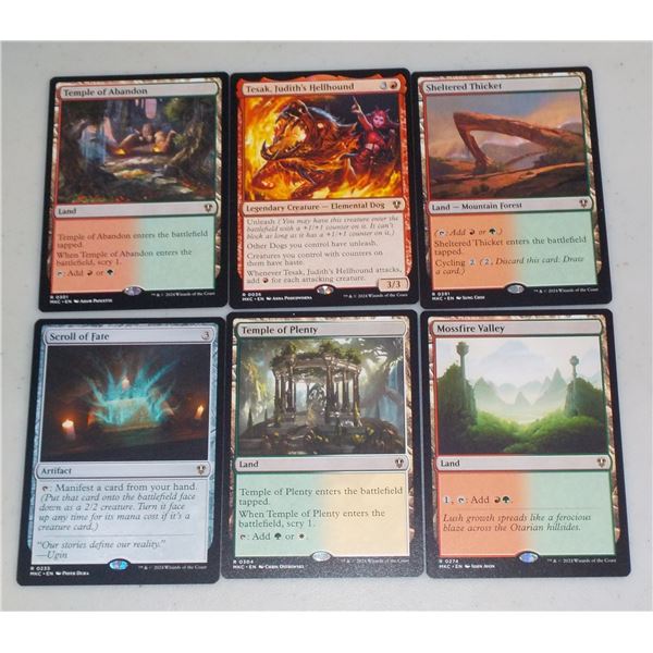 Lot of 6 Magic The Gathering Rare cards