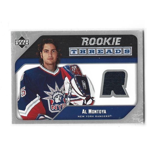 Al Montoya 2005-06 Upper Deck Rookie Threads Jersey card RT-MO