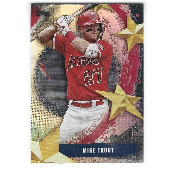 Mike Trout 2025 Topps Series 1 Stars of MLB card SMLB-8