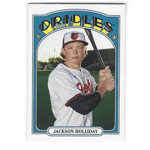 Jackson Holliday 2025 Topps Heritage 25th Anniversary card H25-21